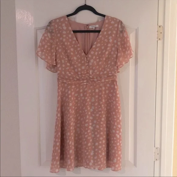 Madewell Ruched-Waist Mini Dress in Star Shower - Picture 2 of 4
